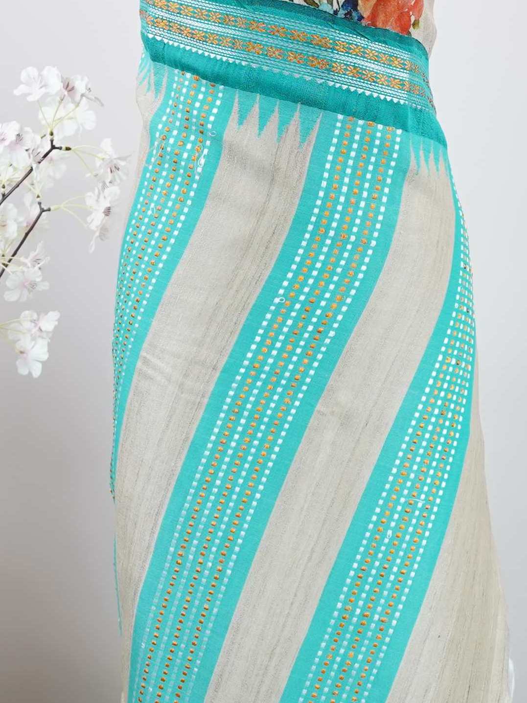 Tussar Elegant Tussar Ruma - Vidharbha Tussar saree - Manoranjitham Weaves - Handloom Store