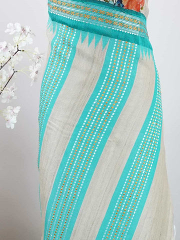 Tussar Elegant Tussar Ruma - Vidharbha Tussar saree - Manoranjitham Weaves - Handloom Store