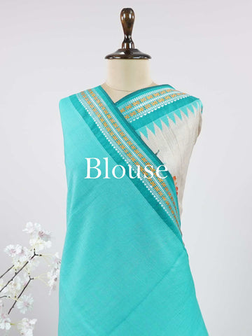Tussar Elegant Tussar Ruma - Vidharbha Tussar saree - Manoranjitham Weaves - Handloom Store