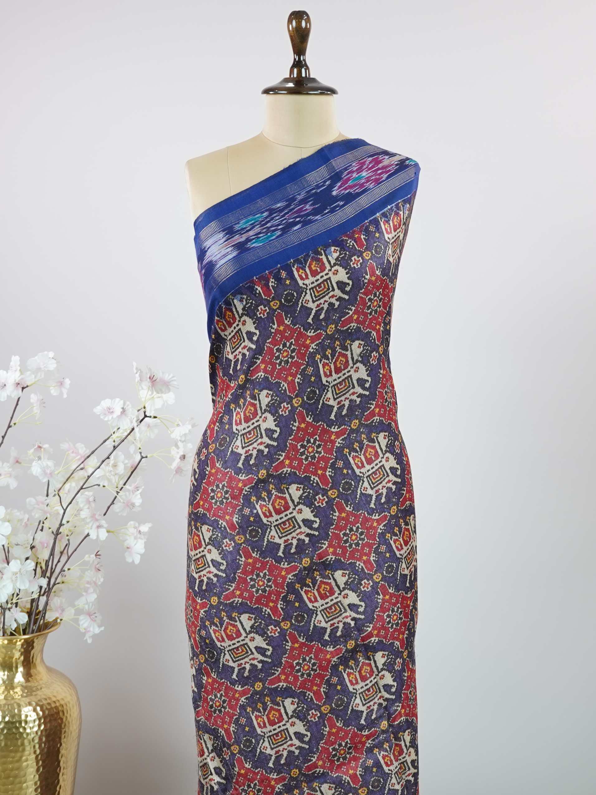 Tussar Elegant Tussar Tara - Organza saree - Manoranjitham Weaves - Handloom Store