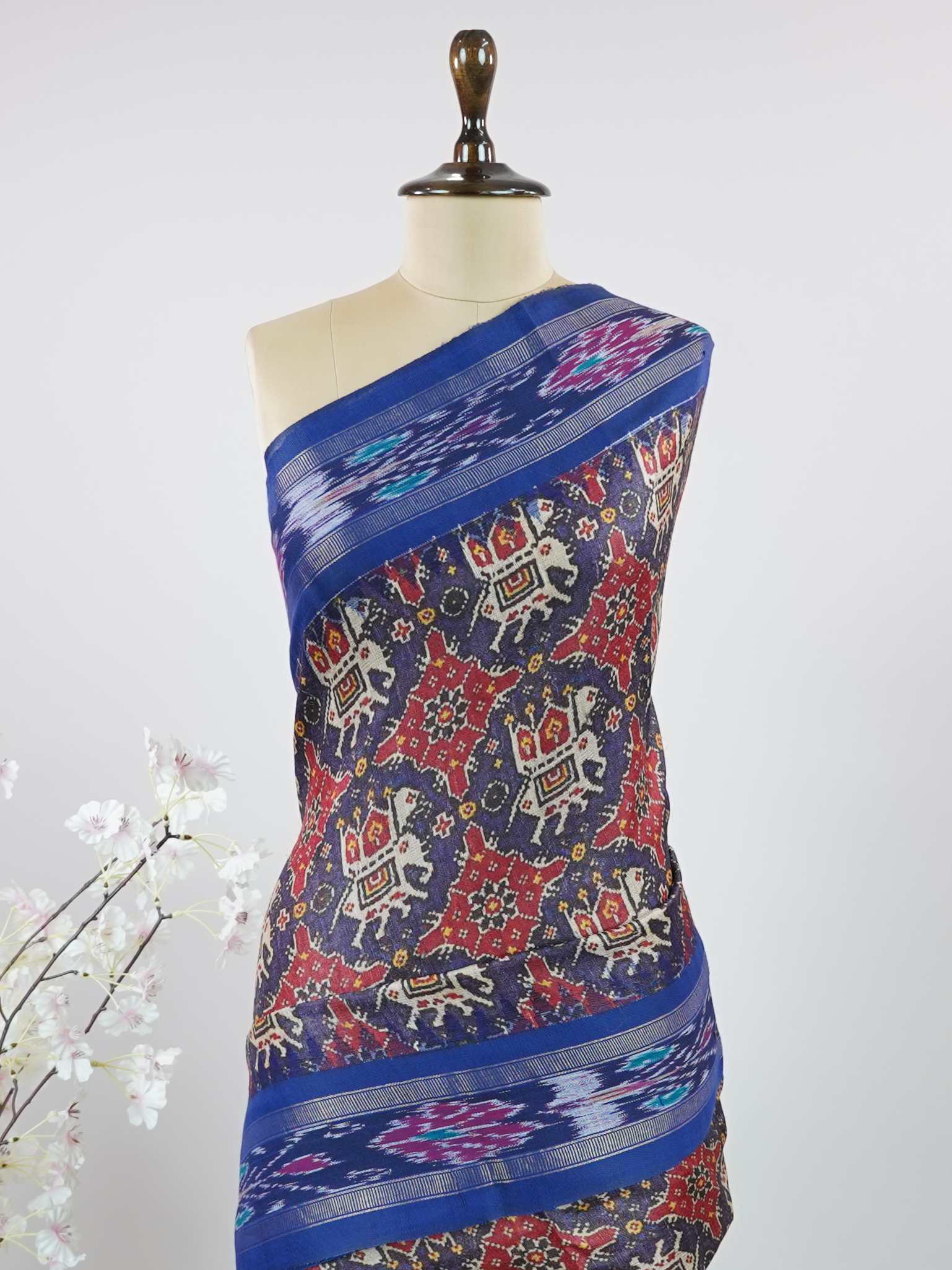 Tussar Elegant Tussar Tara - Organza saree - Manoranjitham Weaves - Handloom Store