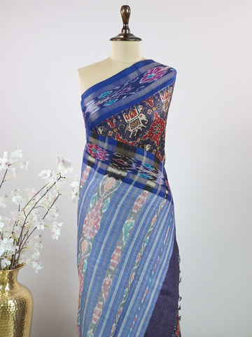 Tussar Elegant Tussar Tara - Organza saree - Manoranjitham Weaves - Handloom Store