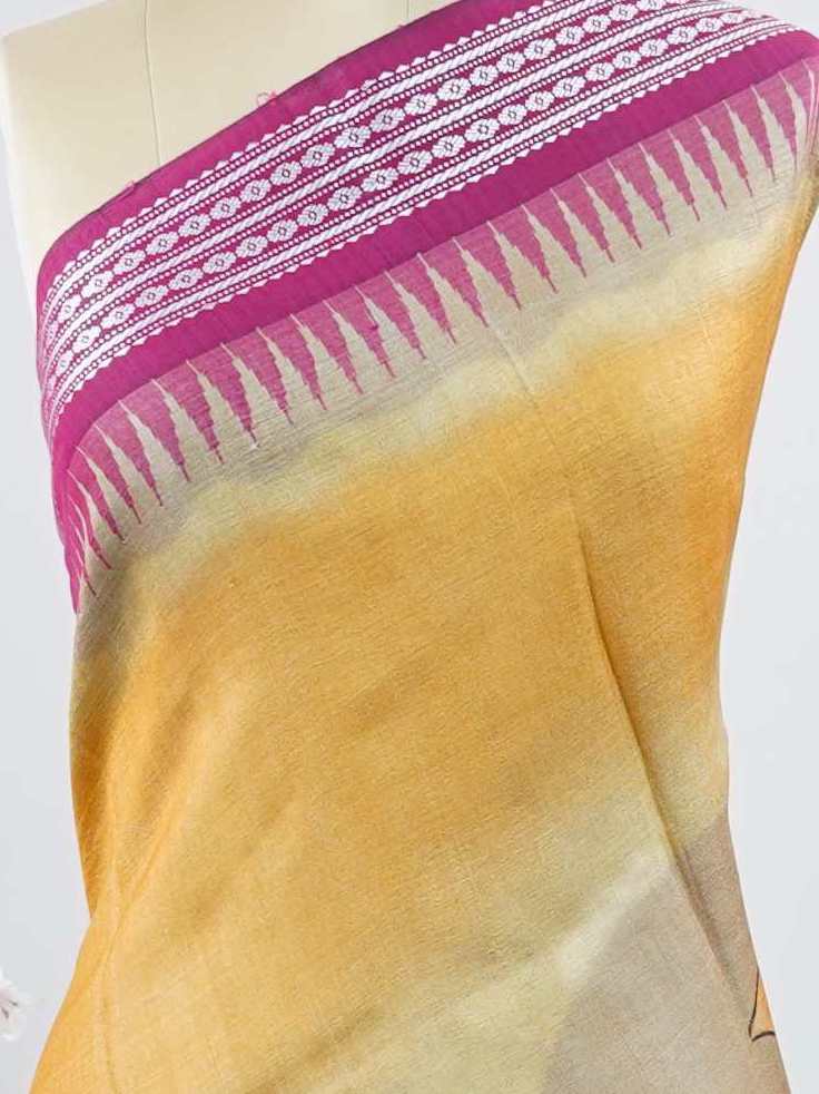 Tussar Elegant Tussar Manohari - Vidharbha Tussar saree - Manoranjitham Weaves - Handloom Store