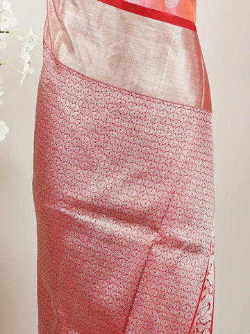 Venkatagiri Silk Woven in the heart of Andhra Pradesh, this Venkatagiri handloom saree is a symbol of regal elegance and heritage. Known for its soft texture and intricate craftsmanship, it drapes gracefully for weddings, pujas, and festive moments. Each thread carries tradition, making it a cherished piece of South Indian artistry. Lightweight yet luxurious — a true sree in every sense. Ojasya - Venkatagiri  saree - Manoranjitham Weaves - Handloom Store