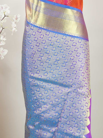 Venkatagiri Silk Woven in the heart of Andhra Pradesh, this Venkatagiri handloom saree is a symbol of regal elegance and heritage. Known for its soft texture and intricate craftsmanship, it drapes gracefully for weddings, pujas, and festive moments. Each thread carries tradition, making it a cherished piece of South Indian artistry. Lightweight yet luxurious — a true sree in every sense. Aadhira - Venkatagiri  saree - Manoranjitham Weaves - Handloom Store