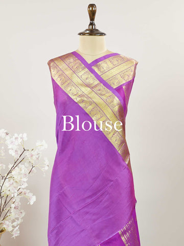 Venkatagiri Silk Woven in the heart of Andhra Pradesh, this Venkatagiri handloom saree is a symbol of regal elegance and heritage. Known for its soft texture and intricate craftsmanship, it drapes gracefully for weddings, pujas, and festive moments. Each thread carries tradition, making it a cherished piece of South Indian artistry. Lightweight yet luxurious — a true sree in every sense. Kavana - Venkatagiri  saree - Manoranjitham Weaves - Handloom Store