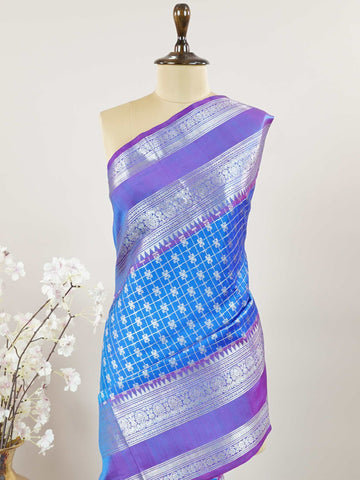Venkatagiri Silk Woven in the heart of Andhra Pradesh, this Venkatagiri handloom saree is a symbol of regal elegance and heritage. Known for its soft texture and intricate craftsmanship, it drapes gracefully for weddings, pujas, and festive moments. Each thread carries tradition, making it a cherished piece of South Indian artistry. Lightweight yet luxurious — a true sree in every sense. Apsara - Venkatagiri  saree - Manoranjitham Weaves - Handloom Store