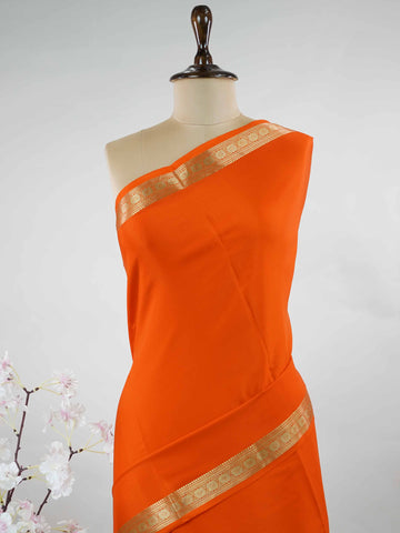Mysore silk Plain Mysore silk saree accented with delicate small elephant borders.br
A subtle statement of heritage and elegance, woven into timeless simplicity. Medha - Pure Mysore Silk Saree | Elephant Border - Manoranjitham Weaves - Handloom Store