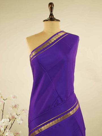Mysore silk Plain Mysore silk saree accented with delicate small elephant borders.br
A subtle statement of heritage and elegance, woven into timeless simplicity. Kaumari - Pure Mysore Silk Saree | Elephant Border - Manoranjitham Weaves - Handloom Store