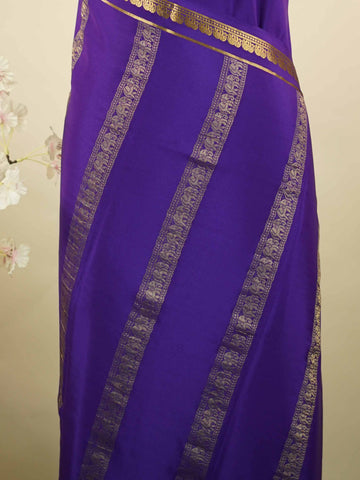 Mysore silk Plain Mysore silk saree accented with delicate small elephant borders.br
A subtle statement of heritage and elegance, woven into timeless simplicity. Kaumari - Pure Mysore Silk Saree | Elephant Border - Manoranjitham Weaves - Handloom Store