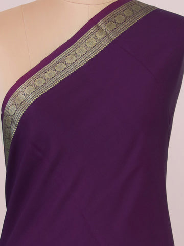 Trinetra - Pure Mysore Silk Saree | Elephant Border