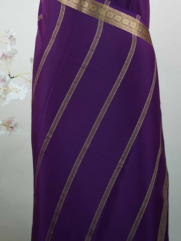 Mysore silk Plain Mysore silk saree accented with delicate small elephant borders.br
A subtle statement of heritage and elegance, woven into timeless simplicity. Trinetra - Pure Mysore Silk Saree | Elephant Border - Manoranjitham Weaves - Handloom Store