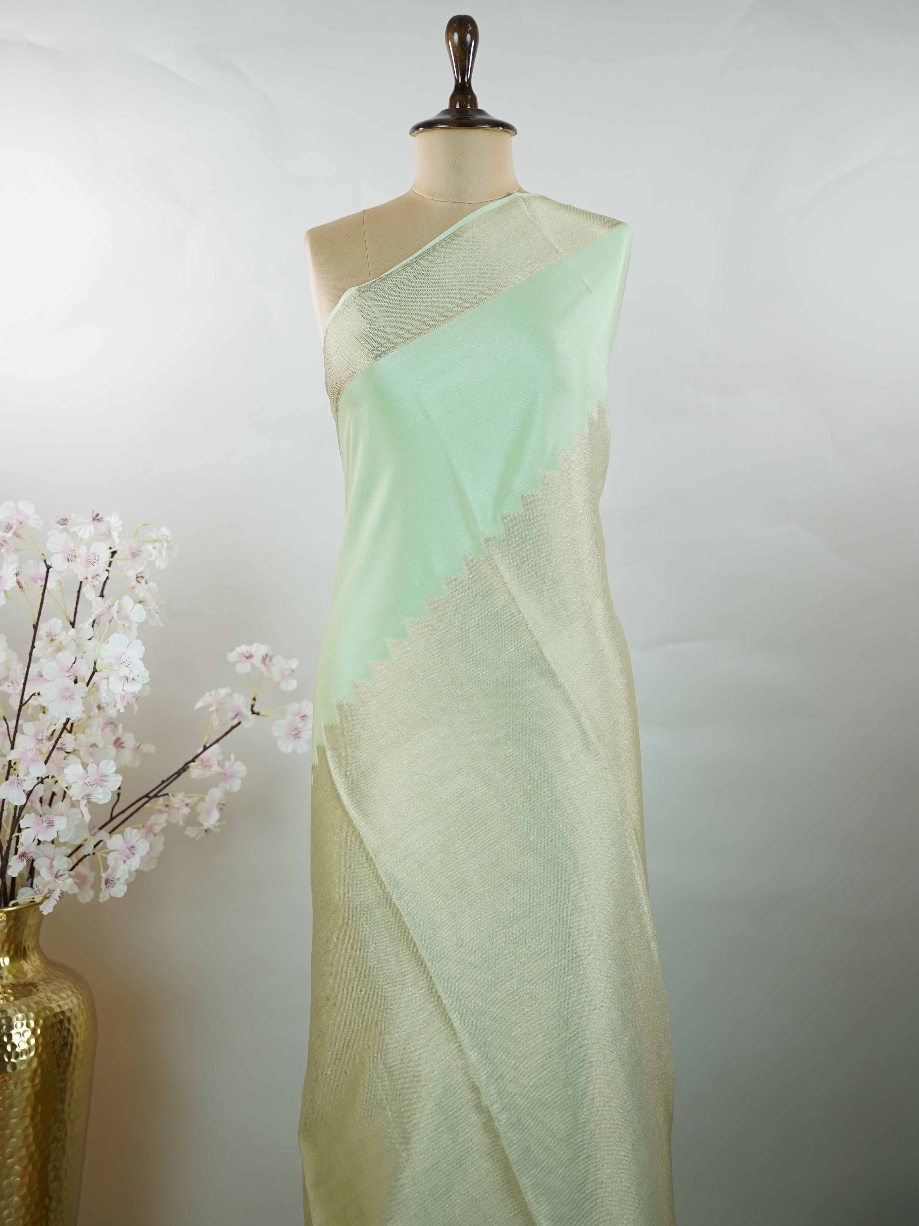 Mysore silk Traditional Mysore silk saree featuring pure handloom artistry. The luxurious texture and subtle sheen stand out beautifully. Simple styling adds a timeless touch. Soft silk comfort for all-day wear. A graceful blend of tradition and elegance. Shrivalli - Pure Mysore Silk Saree - Manoranjitham Weaves - Handloom Store