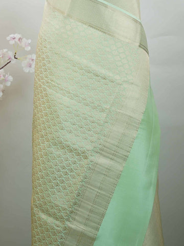 Mysore silk Traditional Mysore silk saree featuring pure handloom artistry. The luxurious texture and subtle sheen stand out beautifully. Simple styling adds a timeless touch. Soft silk comfort for all-day wear. A graceful blend of tradition and elegance. Shrivalli - Pure Mysore Silk Saree - Manoranjitham Weaves - Handloom Store
