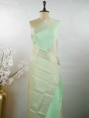 Mysore silk Traditional Mysore silk saree featuring pure handloom artistry. The luxurious texture and subtle sheen stand out beautifully. Simple styling adds a timeless touch. Soft silk comfort for all-day wear. A graceful blend of tradition and elegance. Shrivalli - Pure Mysore Silk Saree - Manoranjitham Weaves - Handloom Store