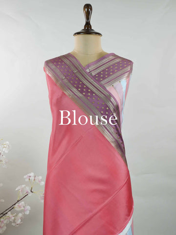 Mysore silk Traditional handloom Mysore silk saree with soft luxurious texture. Its elegant weave speaks of heritage and craftsmanship. Minimal styling keeps the look timeless and refined. Graceful drape perfect for festive occasions. Classic silk beauty woven to perfection. Mahatripura - Pure Mysore Silk Saree - Manoranjitham Weaves - Handloom Store