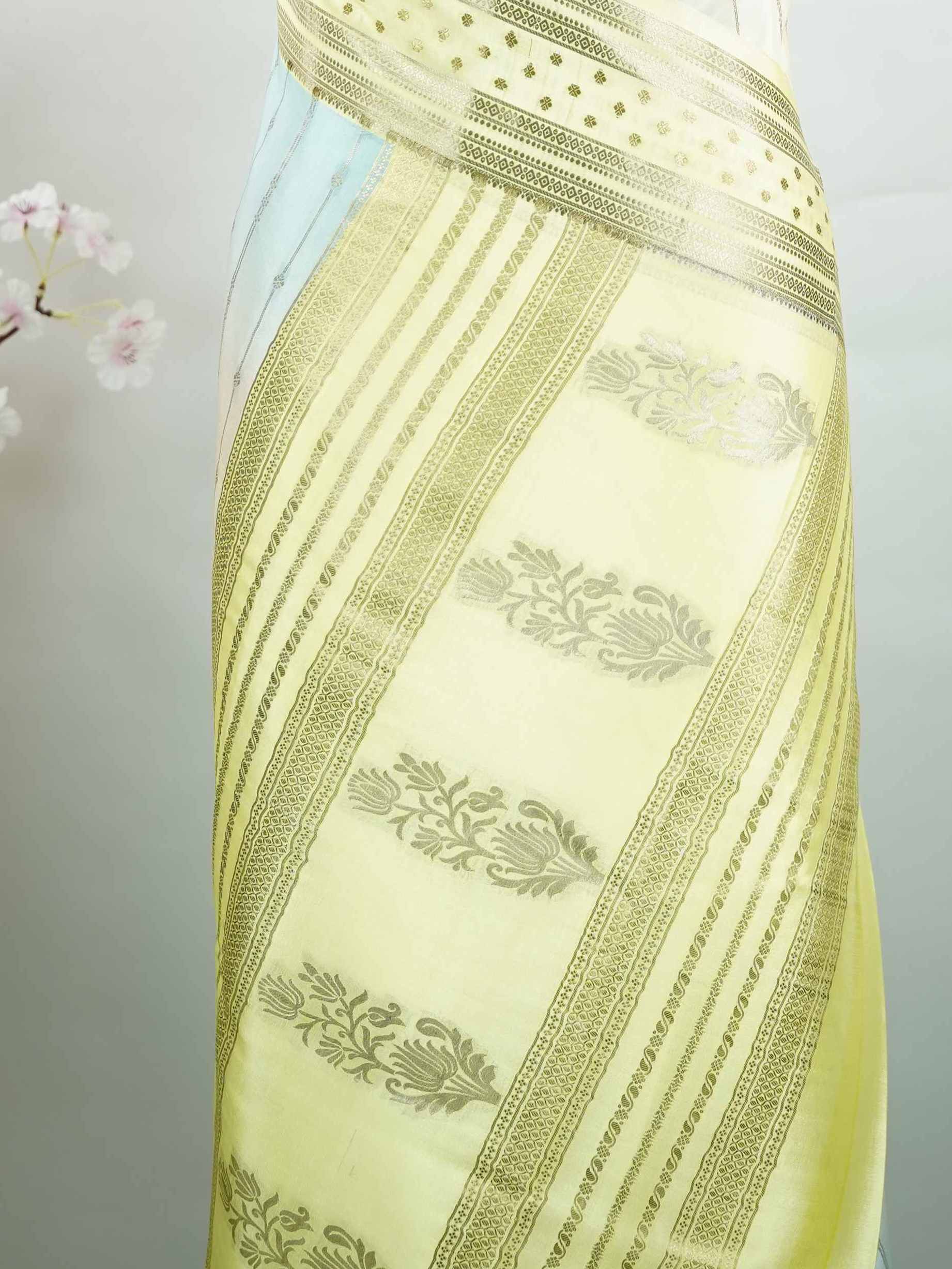 Mysore silk Beautiful Mysore silk saree crafted with pure handloom artistry. The smooth texture creates an elegant and graceful drape. Simple elegance designed for timeless appeal. Comfortable enough for long celebrations. A classic saree that never fades in style. Shodashi - Pure Mysore Silk Saree - Manoranjitham Weaves - Handloom Store