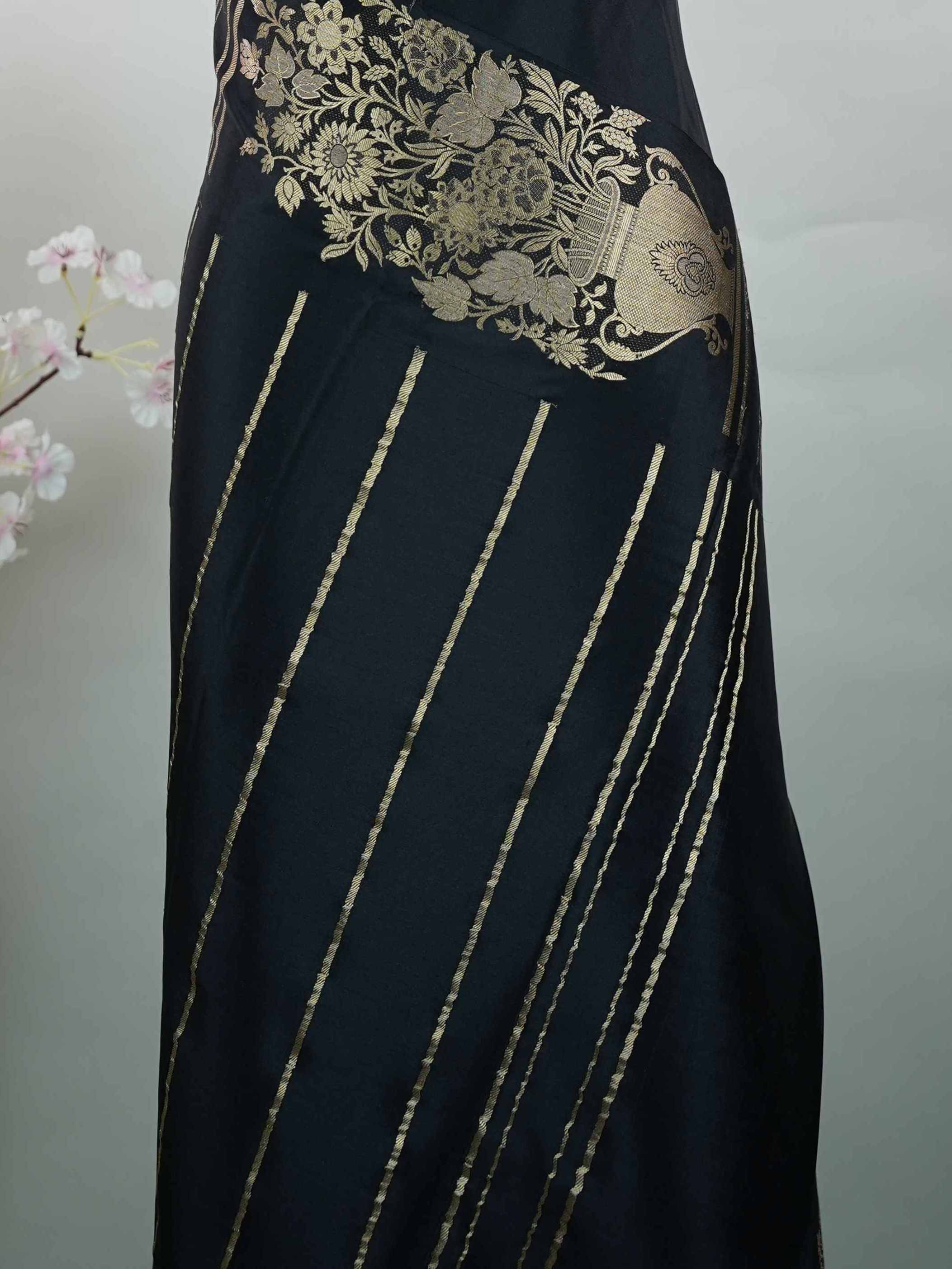 Mysore silk Elegant handloom Mysore silk saree crafted with care. Its luxurious texture reflects timeless sophistication. Simple beauty designed for every graceful moment. Soft silk drape adds effortless charm. Perfect for festive and cultural occasions. Kamalalochana - Pure Mysore Silk Saree - Manoranjitham Weaves - Handloom Store