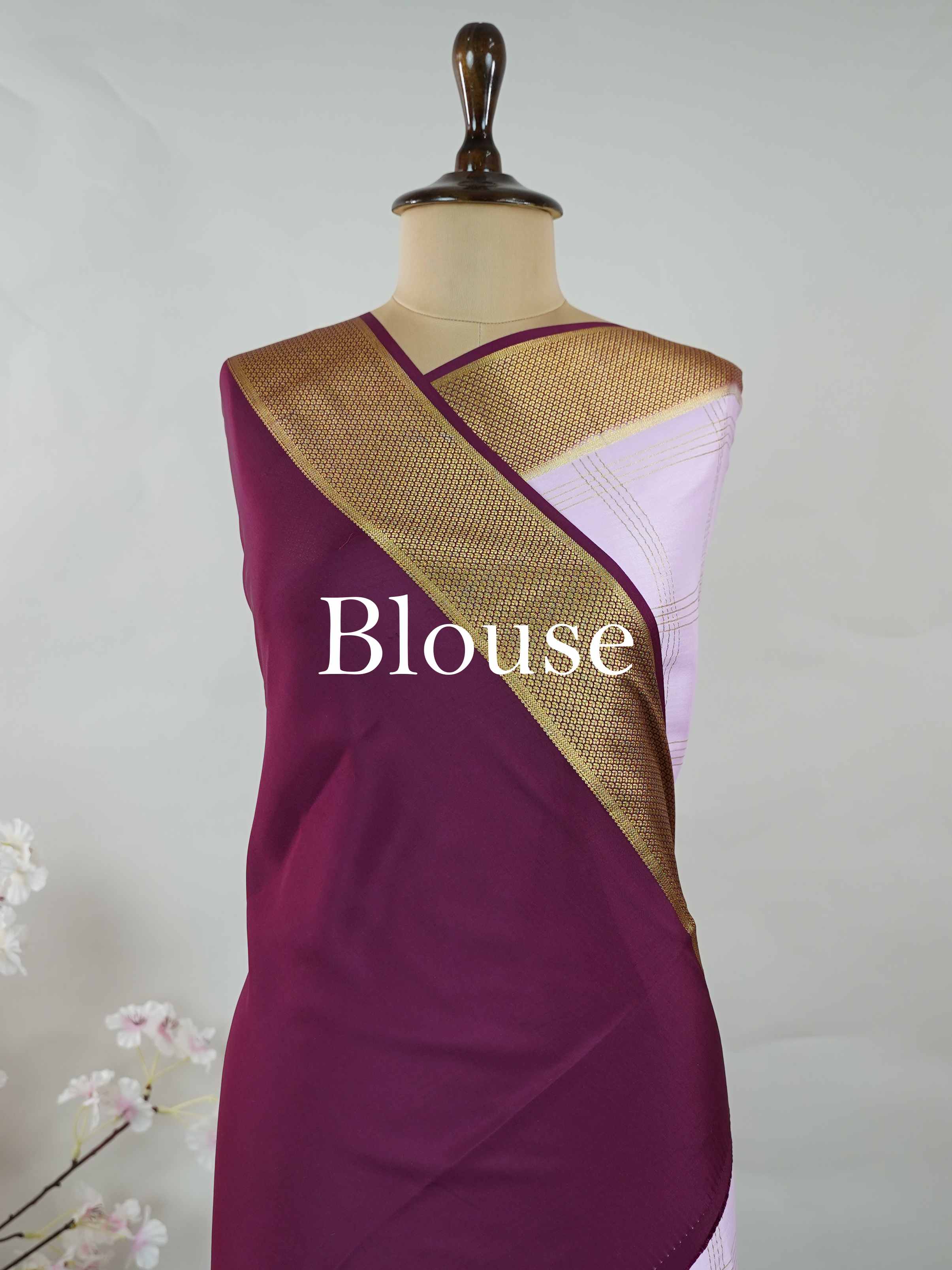Mysore silk Pure Mysore silk saree featuring understated elegance and charm. Traditional handloom weaving enhances its rich appeal. Soft silk texture offers comfort throughout the day. Simple detailing makes it beautifully versatile. A timeless saree for every wardrobe. Mridulangi - Pure Mysore Silk Saree - Manoranjitham Weaves - Handloom Store