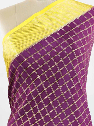 Mysore silk Traditional handloom silk saree featuring graceful Mysore elegance. The subtle shine of pure silk enhances every drape. Simple yet sophisticated in every detail. Crafted with timeless weaving techniques. Perfect for elegant festive moments. Varadayini - Pure Mysore Silk Saree - Manoranjitham Weaves - Handloom Store