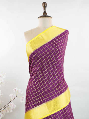 Mysore silk Traditional handloom silk saree featuring graceful Mysore elegance. The subtle shine of pure silk enhances every drape. Simple yet sophisticated in every detail. Crafted with timeless weaving techniques. Perfect for elegant festive moments. Varadayini - Pure Mysore Silk Saree - Manoranjitham Weaves - Handloom Store