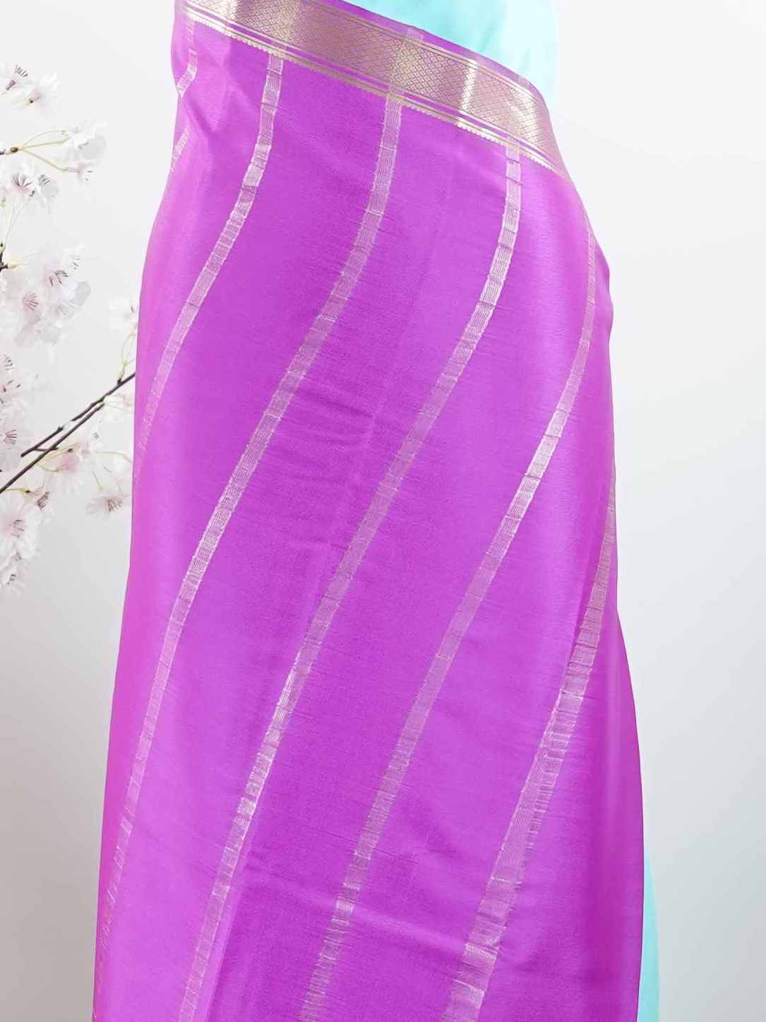 Mysore silk Pure silk saree inspired by timeless Mysore weaving traditions. The rich handloom finish enhances its natural elegance. Soft and lightweight for effortless draping. Crafted for women who appreciate simplicity. A graceful statement in every fold. Sudhamayi - Pure Mysore Silk Saree - Manoranjitham Weaves - Handloom Store