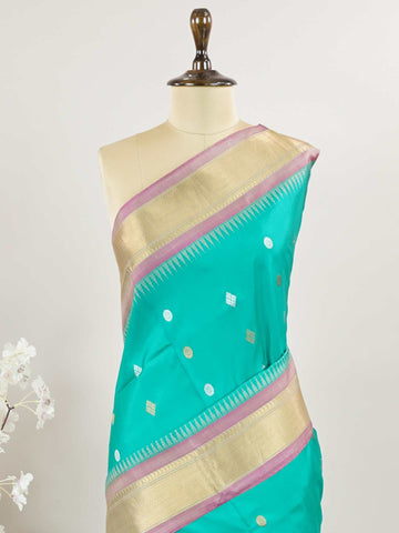 Bilahari – Handloom Gadwal Silk Saree | Pure Zari