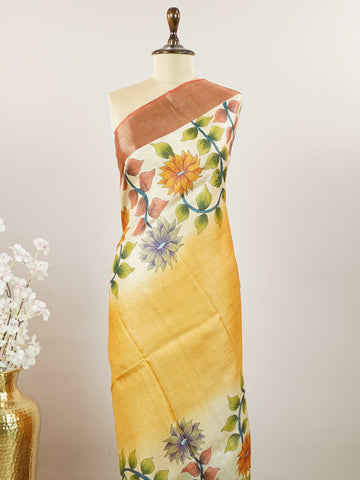 Malavi – Tussar Silk Saree | Digital Print