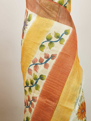 Malavi – Tussar Silk Saree | Digital Print