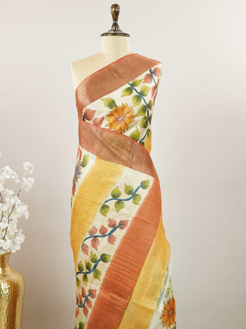 Malavi – Tussar Silk Saree | Digital Print