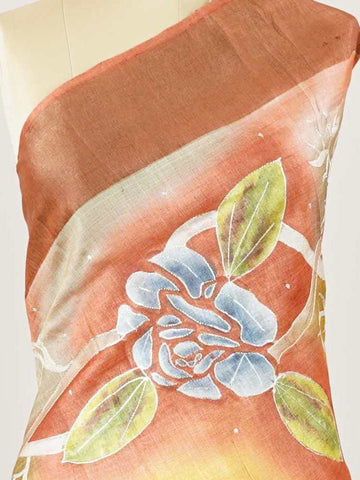 Tussars A Tussar saree with digital print and intricate Aari Peeta work, combining contemporary style with delicate handcraft. Miyan Malhara - Tussar Silk Saree | Digital Print - Manoranjitham Weaves - Handloom Store