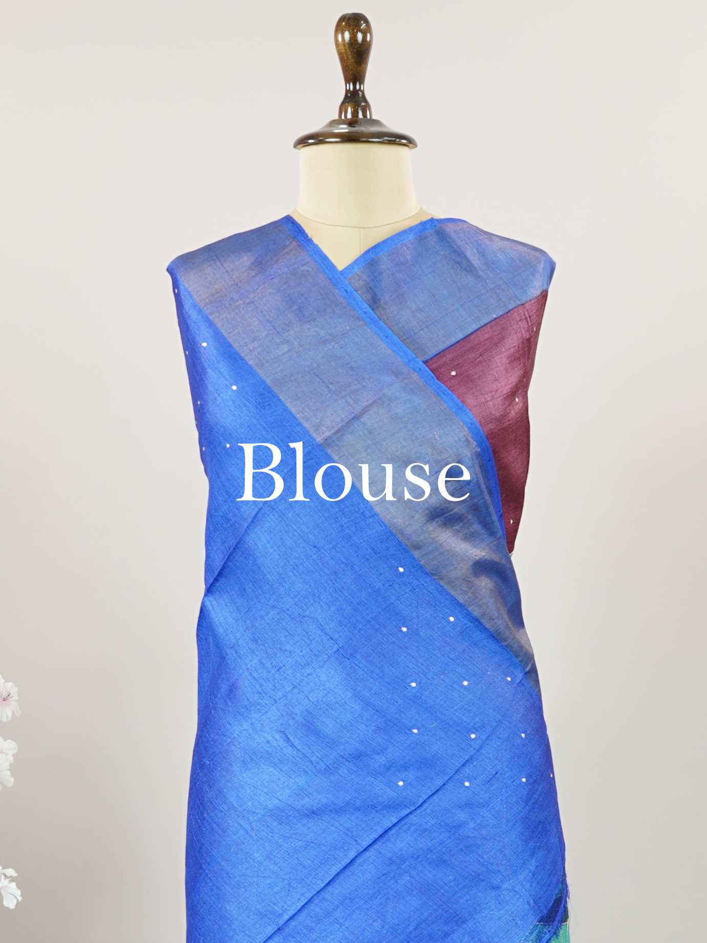 Tussars A Tussar saree with digital print and intricate Aari Peeta work, combining contemporary style with delicate handcraft. Madhukaunsa - Tussar Silk Saree | Digital Print - Manoranjitham Weaves - Handloom Store