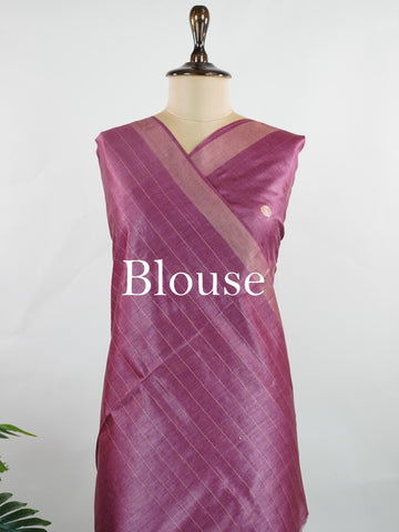Tussars A masterpiece from Jharkhand, this Semi Silk saree in Wine is a tribute to India's rich handloom legacy. The nan weaving and Handwork motifs make it a perfect choice for brides and celebrations. Every thread speaks of elegance, tradition, and the skilled hands that bring this saree to life. Bhupalia - Manoranjitham Weaves - Handloom Store