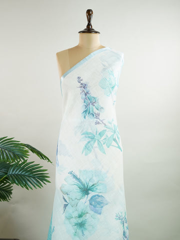 Linen A pristine white base adorned with multicolour floral motifs makes this Silk Kota saree a picture of elegance.br
Fine zari threads glint softly through the weave, adding a touch of celebration.br
Light as air and beautifully translucent, it’s ideal for summer occasions.br
A delicate dance of tradition and colour from Varanasi.br
#SilkKota #FloralElegance #WhiteSareeCharm #FineZariWeave #ManoranjithamSarees Bindumalini - Multicolour Semi Silk Saree - Manoranjitham Weaves - Handloom Store