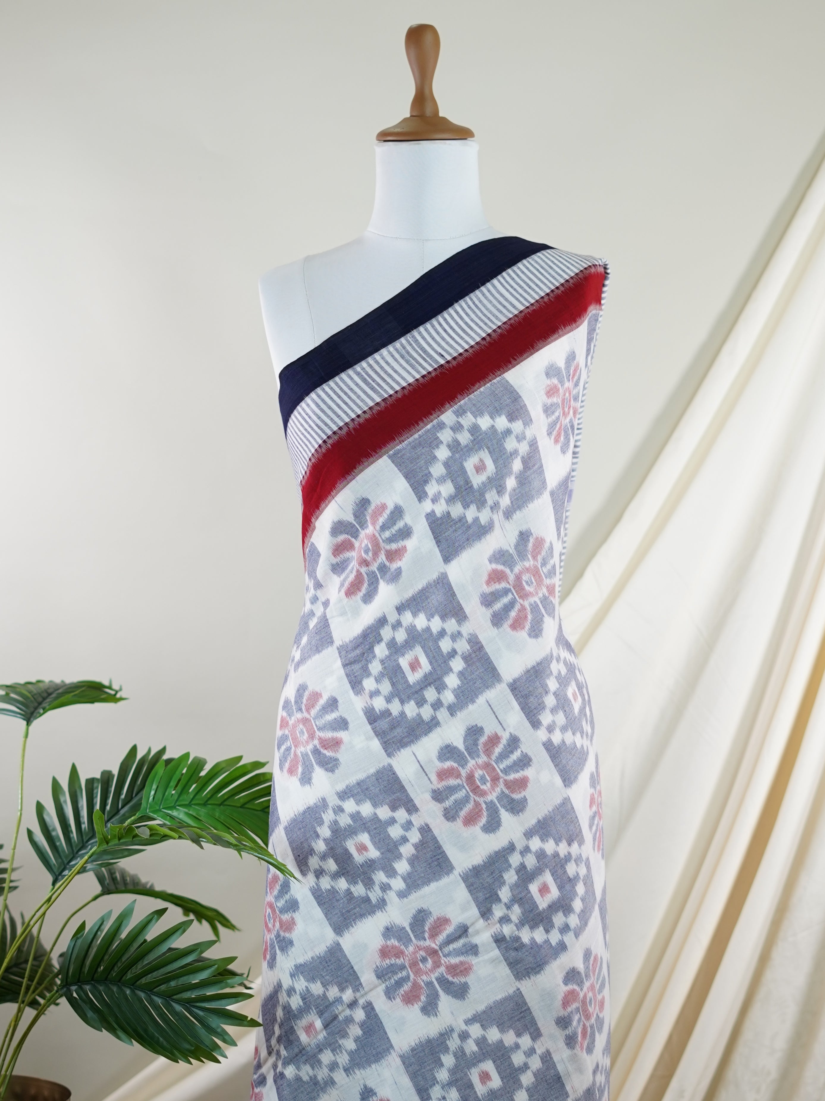 Handspun Cotton White 100% Pure Cotton - Manoranjitham Weaves - Handloom Store