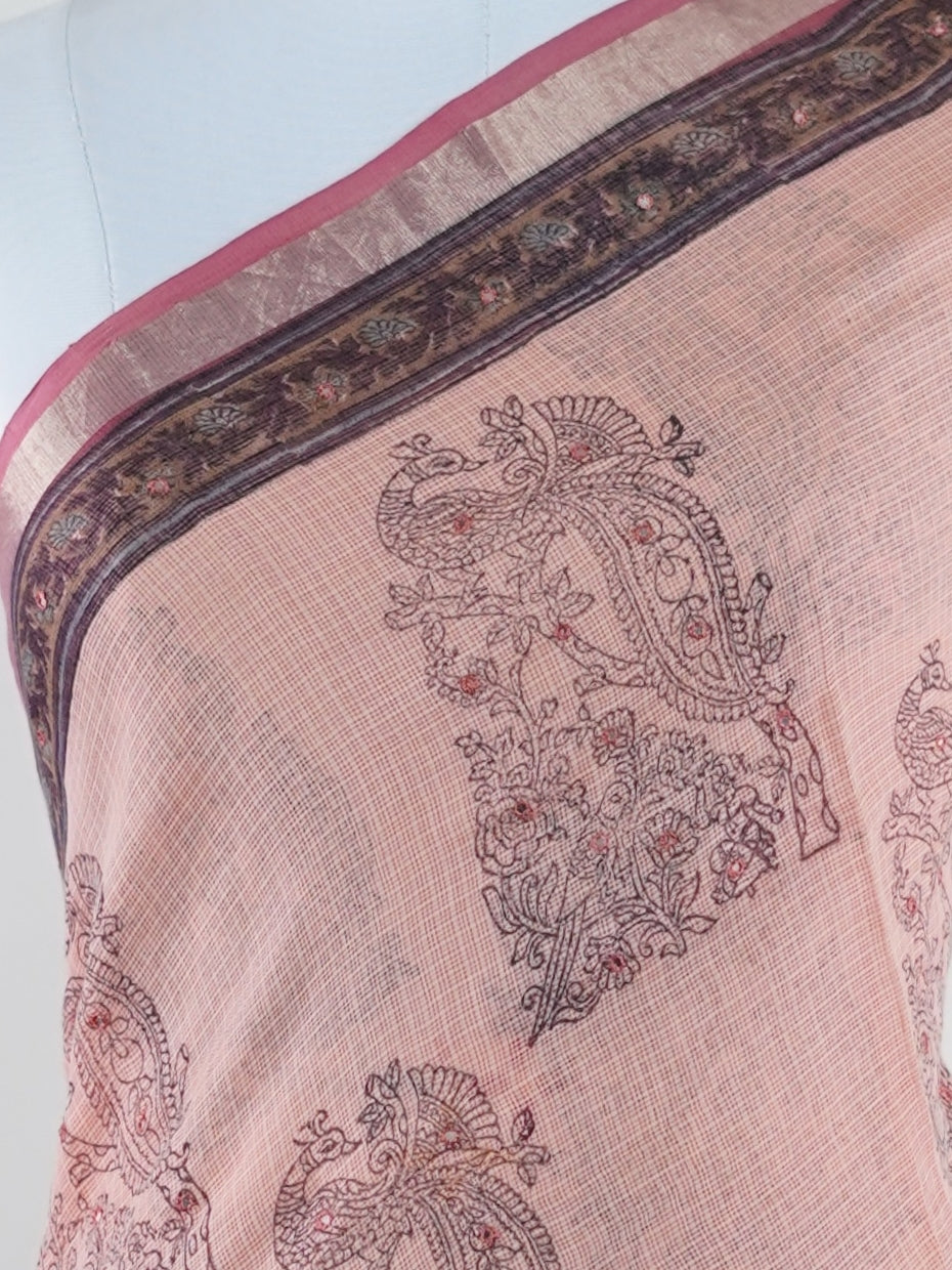 Kota Peach Kota - Manoranjitham Weaves - Handloom Store