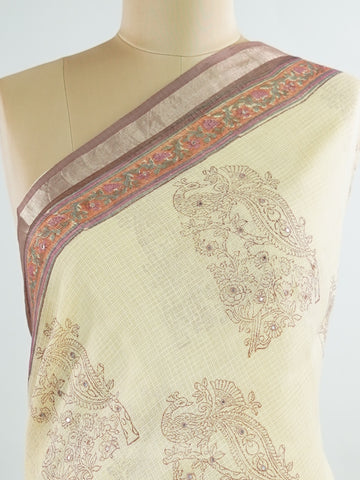 Kota A masterpiece inA breezy Cotton Kota Doria saree adorned with delicate handblock prints and glistening mirror work—light as air, rich in tradition.br
Its translucent texture and airy drape make it perfect for summer gatherings and everyday grace.br
Every motif is stamped by hand, reflecting the charm of slow craft and timeless elegance.br
#HandloomCotton #KotaDoria #BlockPrintSaree #MirrorWork #Manoranjitham Chandrakauns - Handloom Pure Silk Saree | Handwoven | Buttas - Manoranjitham Weaves - Handloom 