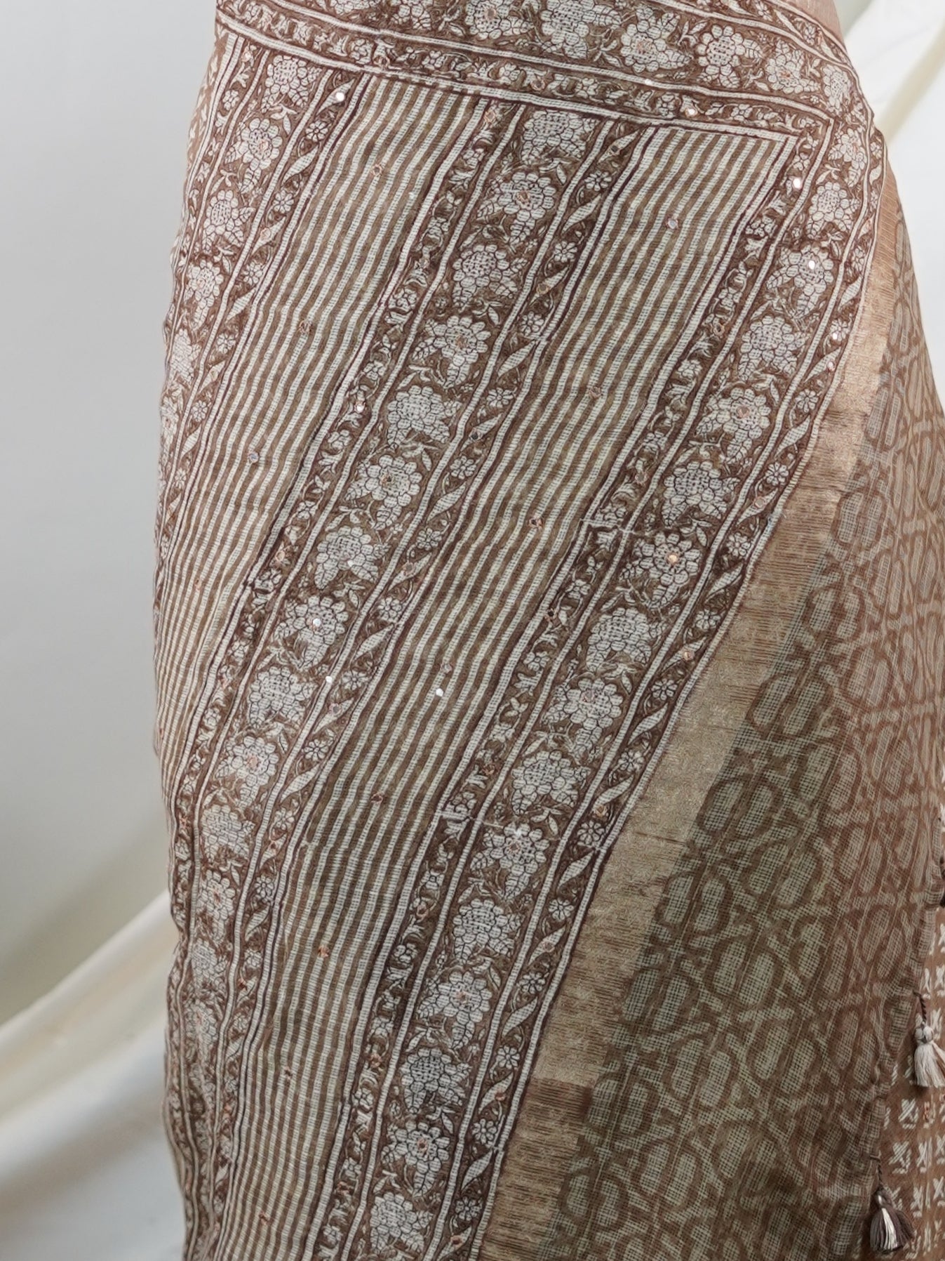 Kota Brown Kota - Manoranjitham Weaves - Handloom Store