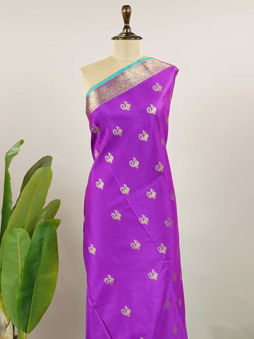 Miyan Malhara - Magenta Venkatagiri Pure Silk Saree