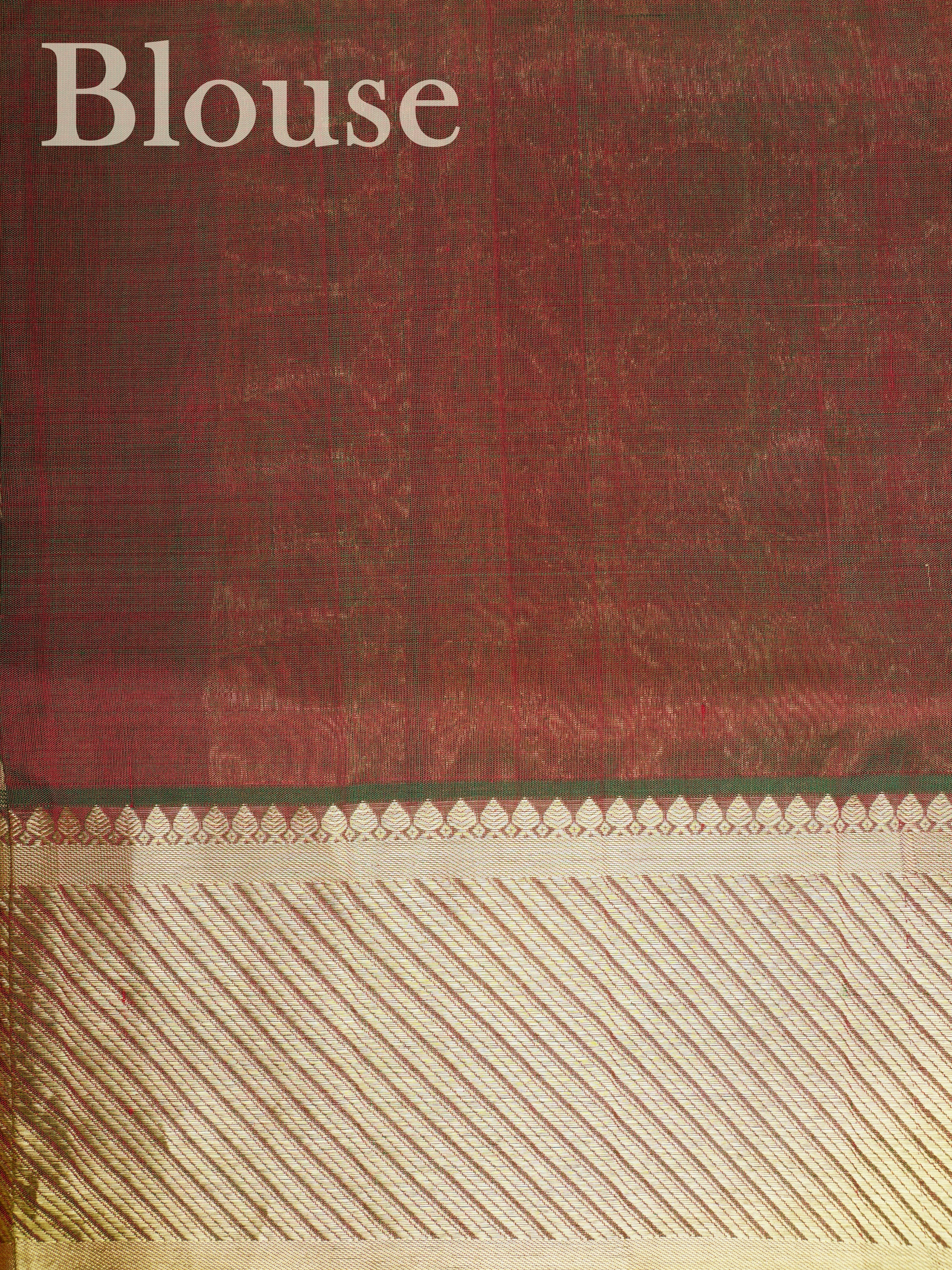 Venkatagiri Silk Red 100% Pure Silk  - Manoranjitham Weaves - Handloom Store