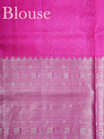 Venkatagiri Silk This 100% Pure Silk  silk saree, adorned in Maroon Pink and detailed with Pure Zari weaving, reflects the grandeur of Venkatagiri. The timeless Buttis motifs enhance its bridal charm. A perfect blend of luxury and tradition, it is designed for those who appreciate fine craftsmanship. Jaunpuri - Manoranjitham Weaves - Handloom Store