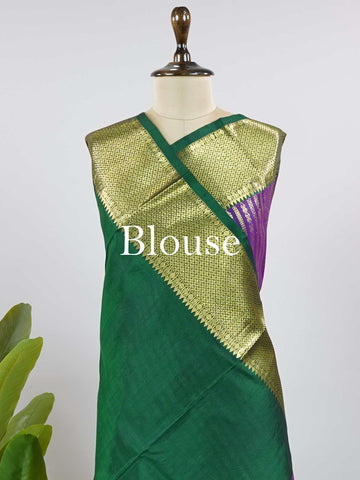 Malkauns - Maroon Venkatagiri Pure Silk Saree