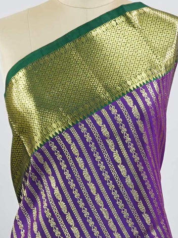 Malkauns - Maroon Venkatagiri Pure Silk Saree