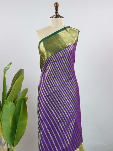 Malkauns - Maroon Venkatagiri Pure Silk Saree