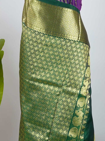 Malkauns - Maroon Venkatagiri Pure Silk Saree