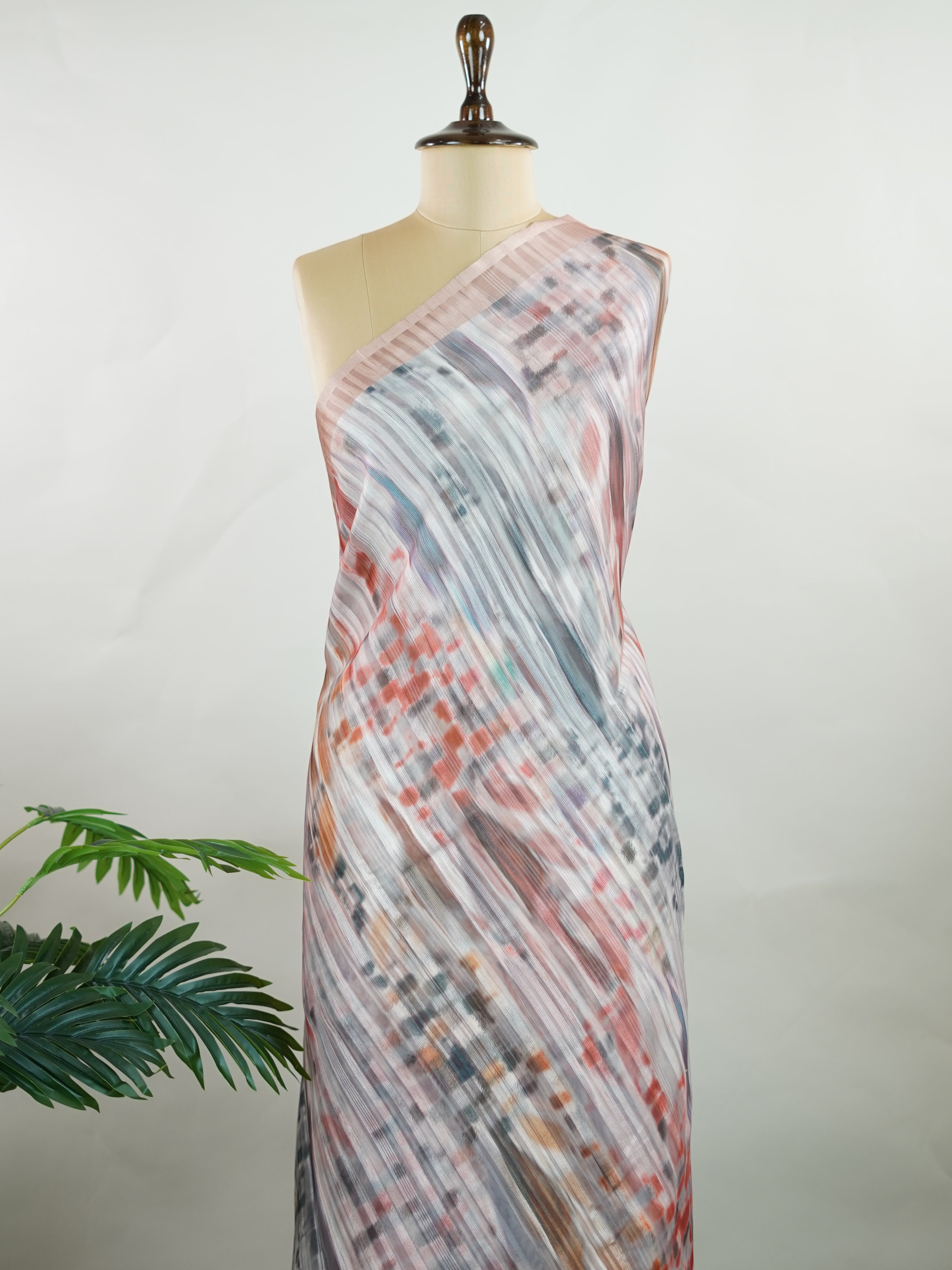 Kora This Kora saree from Varanasi features a contemporary digital print on a sheer, lightweight base. The airy texture of Kora silk meets modern artistry, creating a drape that's elegant, easy to wear, and full of visual charm—perfect for casual gatherings or stylish day events.br
#KoraSilk #DigitalPrintSaree #VaranasiWeaves #SheerElegance #ModernTradition #Manoranjitham #ManoranjithamStyle Anuradha - Handloom Pure Silk Saree | Digital Print - Manoranjitham Weaves - Handloom Store