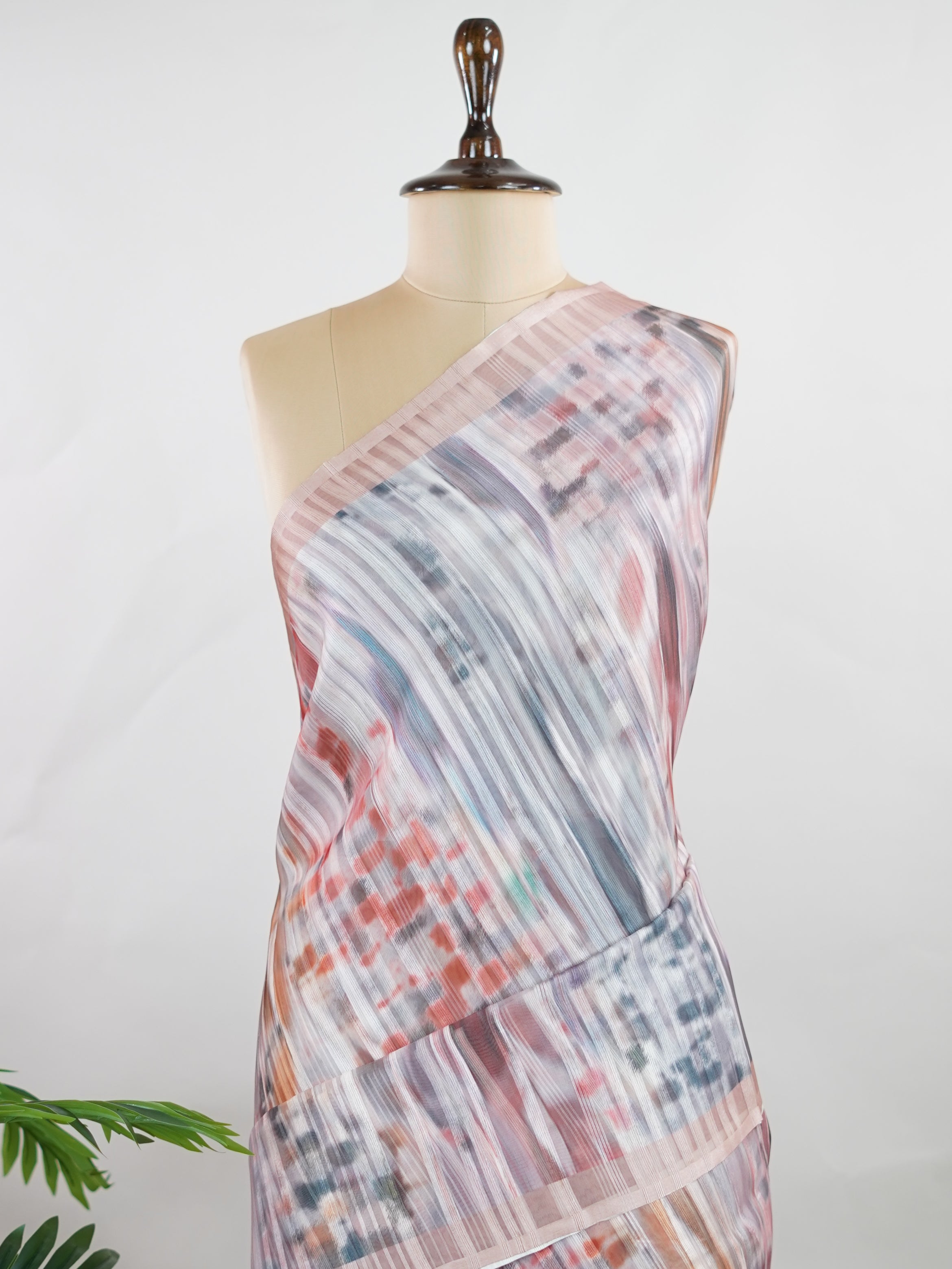 Kora This Kora saree from Varanasi features a contemporary digital print on a sheer, lightweight base. The airy texture of Kora silk meets modern artistry, creating a drape that's elegant, easy to wear, and full of visual charm—perfect for casual gatherings or stylish day events.br
#KoraSilk #DigitalPrintSaree #VaranasiWeaves #SheerElegance #ModernTradition #Manoranjitham #ManoranjithamStyle Anuradha - Handloom Pure Silk Saree | Digital Print - Manoranjitham Weaves - Handloom Store