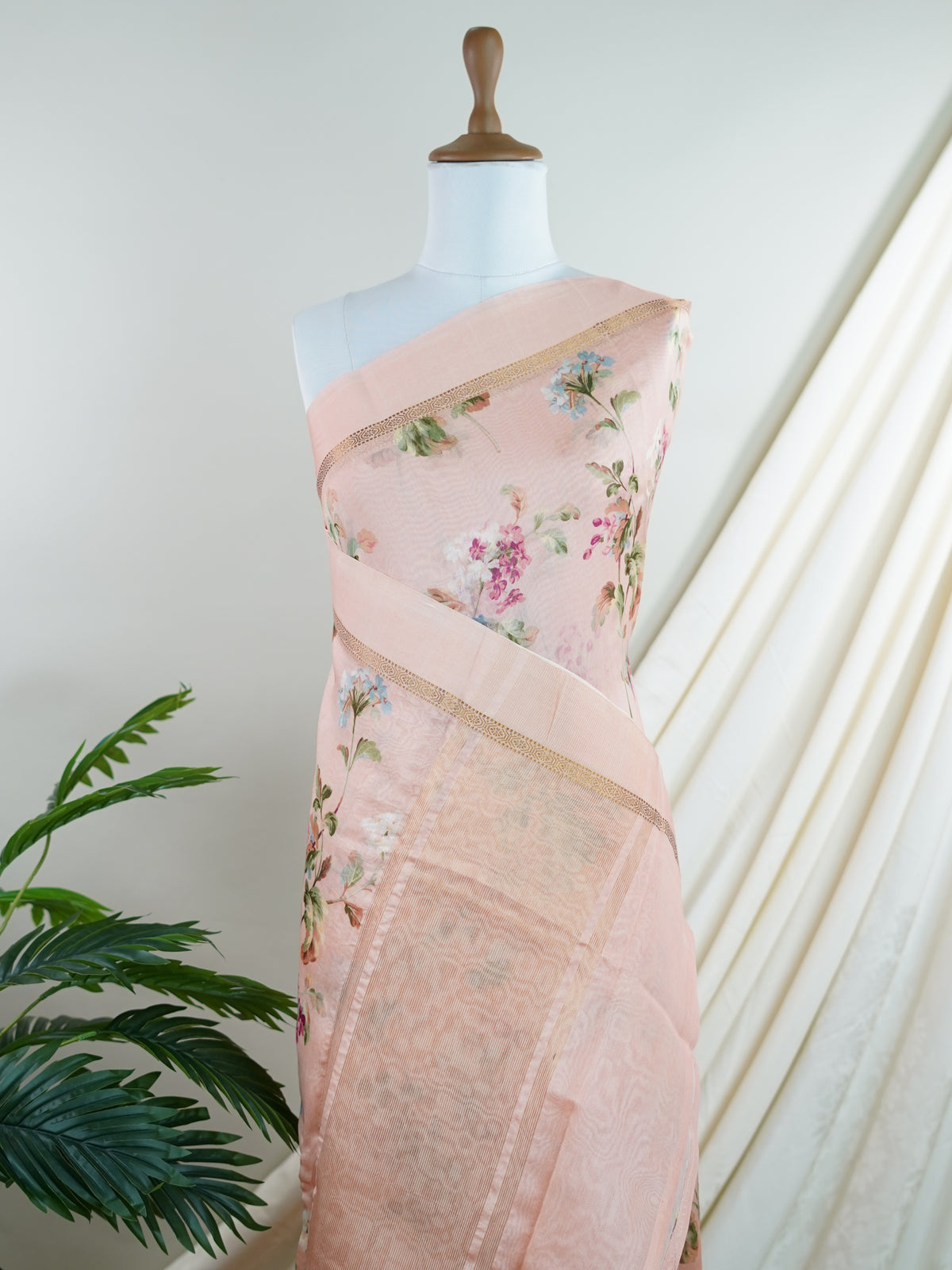 Cotton Orange Silk Cotton - Manoranjitham Weaves - Handloom Store