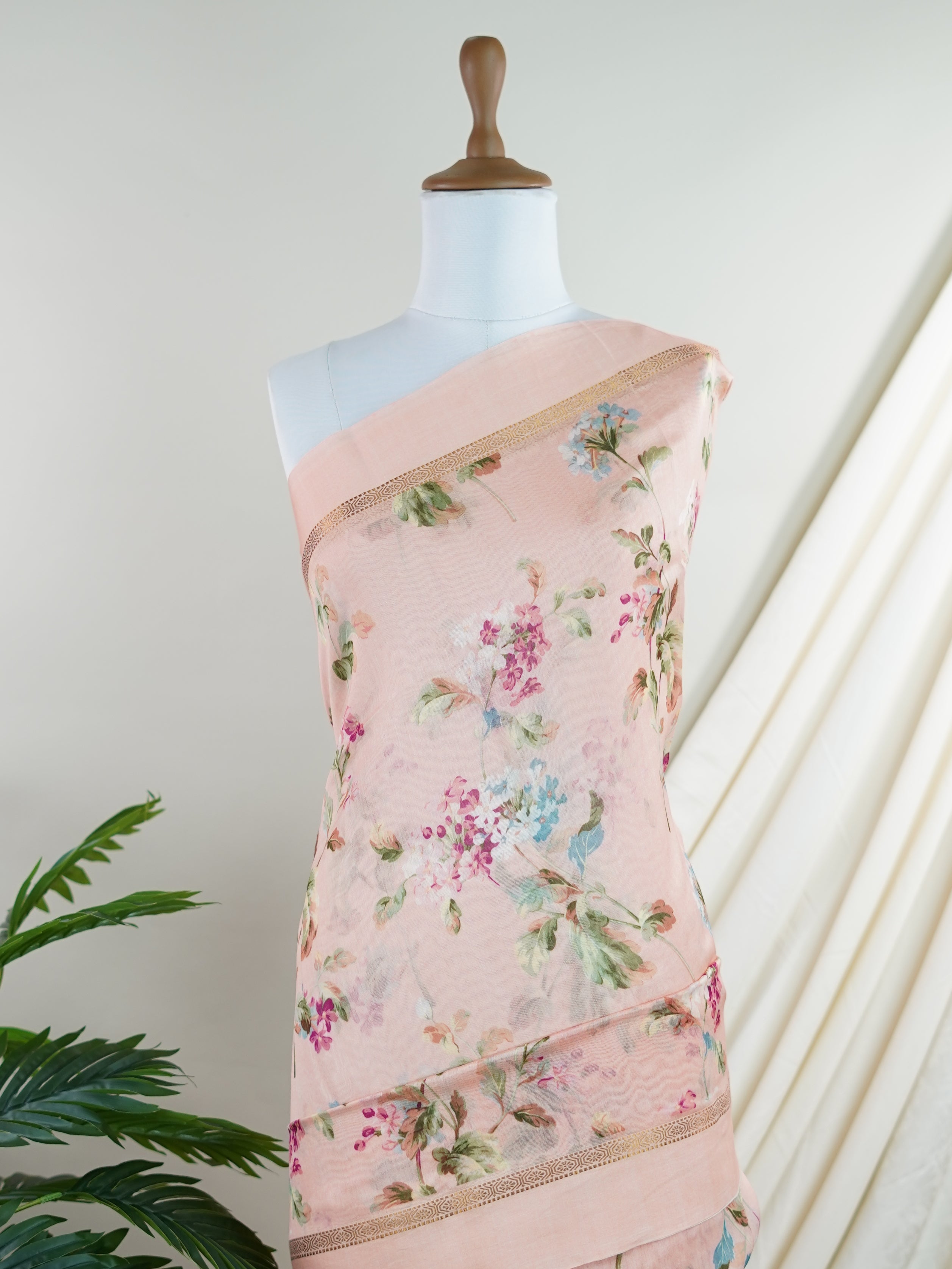 Cotton Orange Silk Cotton - Manoranjitham Weaves - Handloom Store