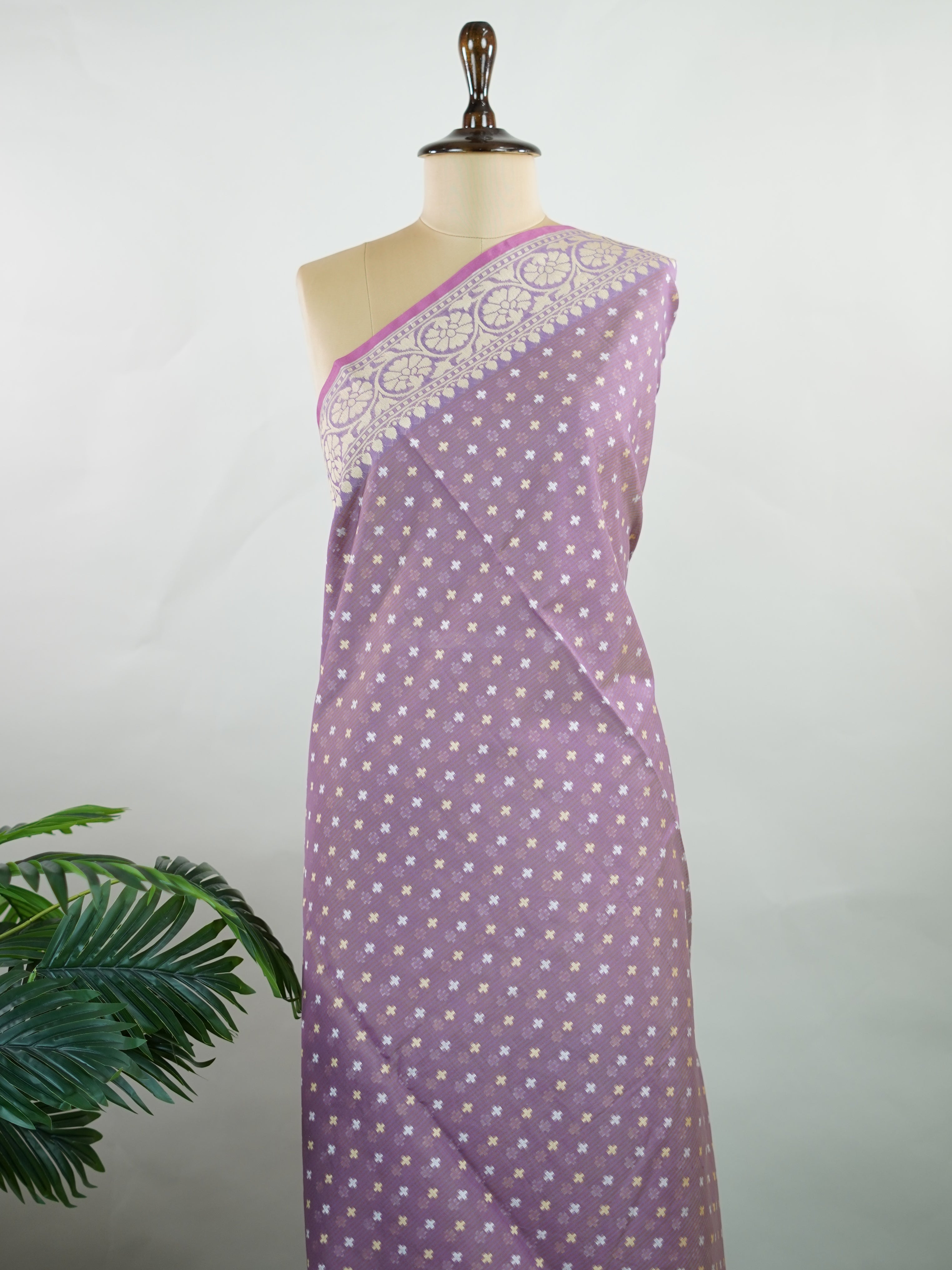 Cotton A comfortable and elegant Cotton saree crafted with a smooth texture and graceful drape. Its versatile styling makes it suitable for daily wear and light festivities, blending traditional weaving with modern sensibility. Virinchi - Handloom Cotton Saree | Zari Border | Traditional - Manoranjitham Weaves - Handloom Store